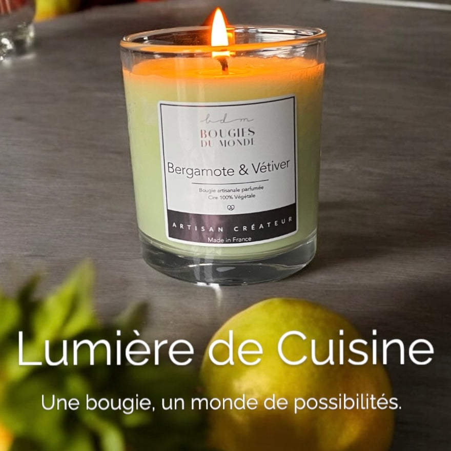 Bougie parfumée Bergamote Vétiver