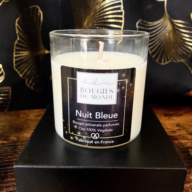Bougie parfumée Nuit Bleue (Fleurs - Vétiver)