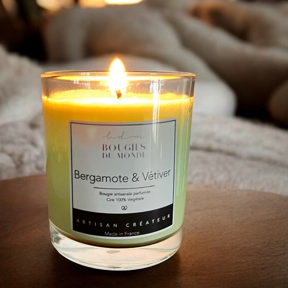 Bougie parfumée Bergamote Vétiver