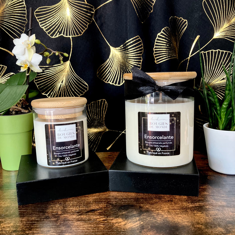 Bougie parfumée Ensorcelante ( Tulipe fruitée )