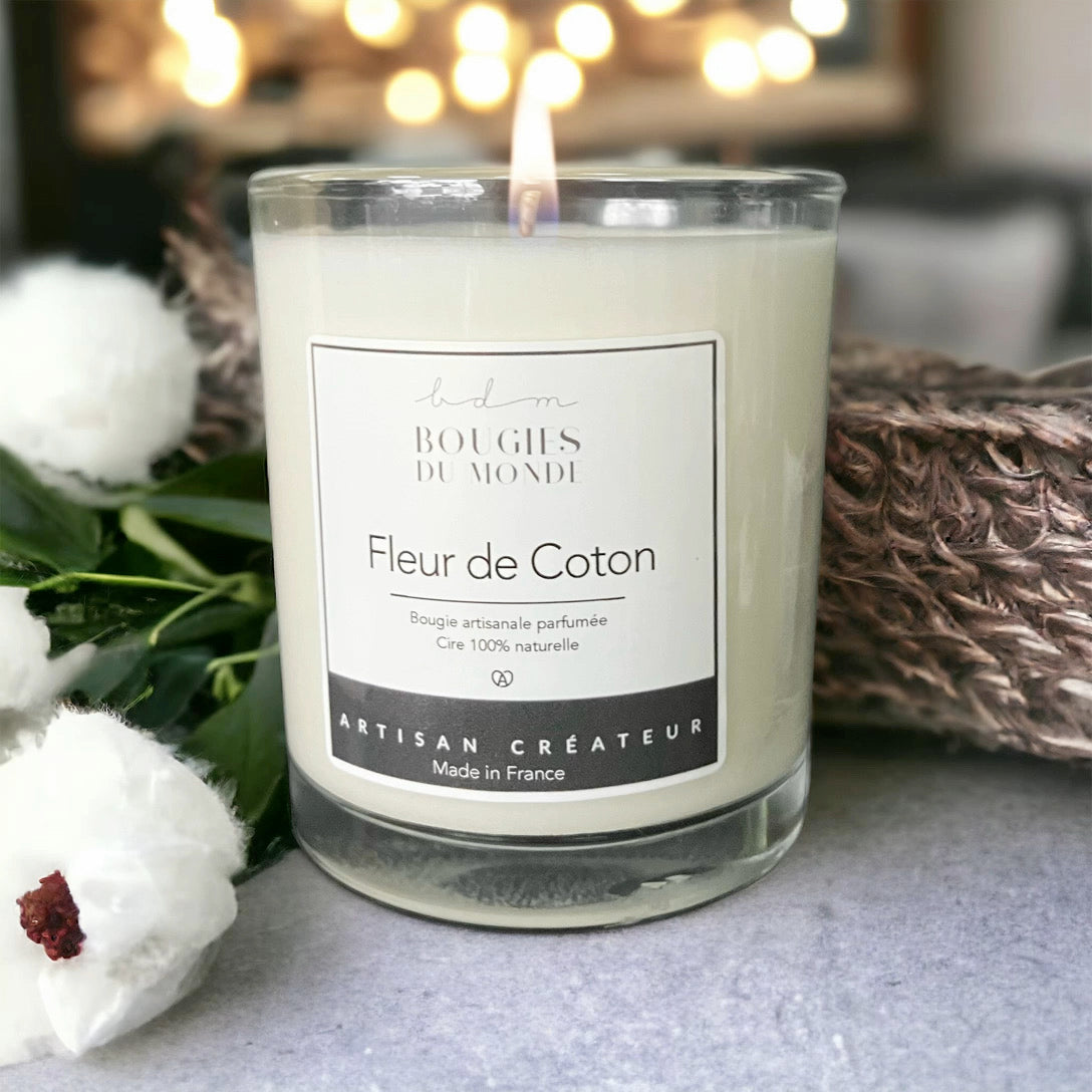 Bougie parfumée fleur de coton