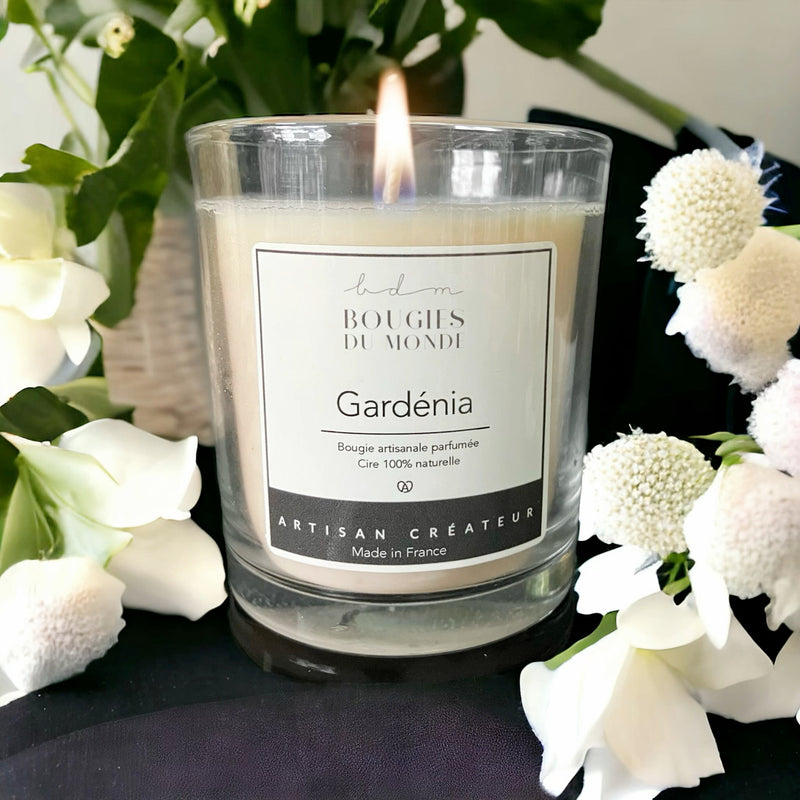 Bougie parfumée gardénia 