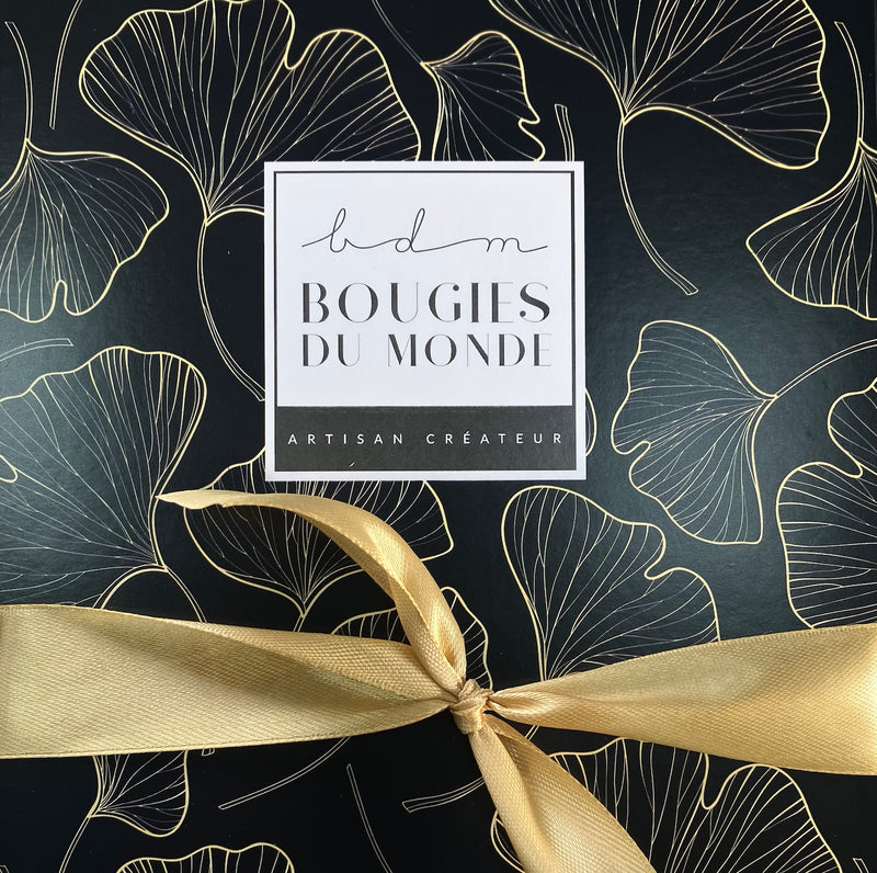 Coffret cadeau bougie - spray d'ambiance - bouquet aromatique