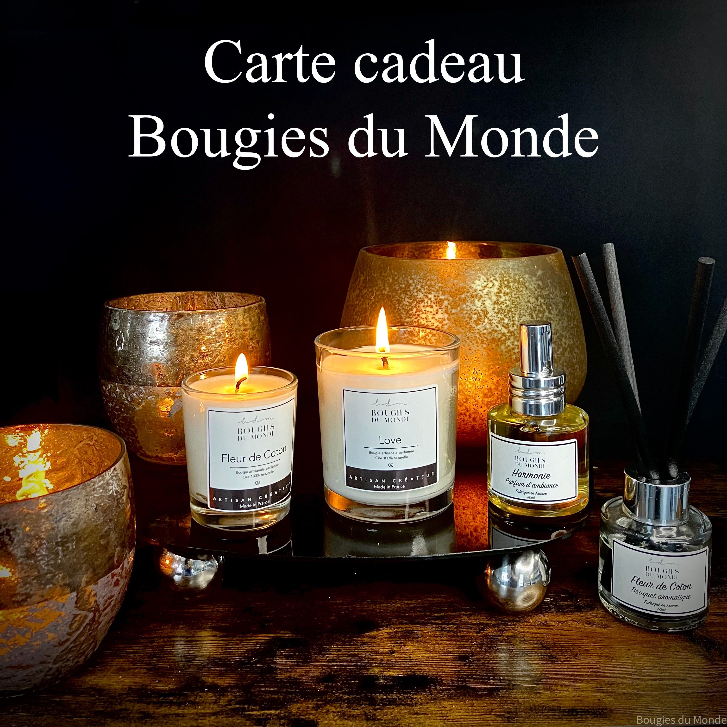 Les cartes cadeaux Bougies du Monde sont désormais disponibles ...