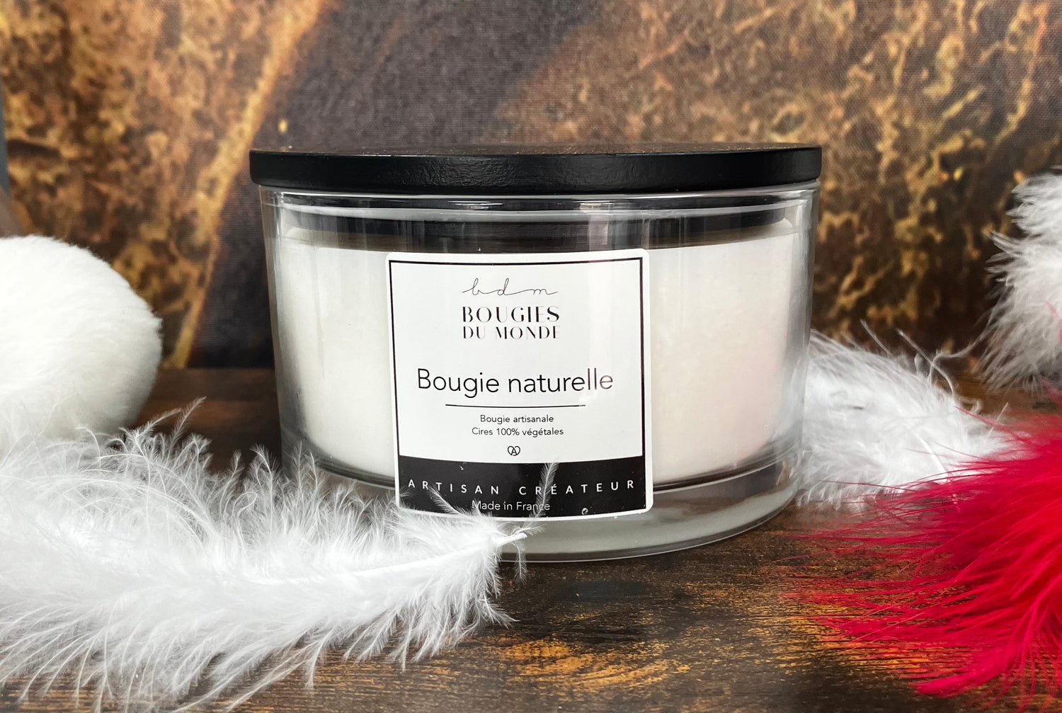 Bougies naturelles sans parfum
