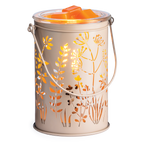 Brûle-parfum électrique - lampe parfumée botanique crème