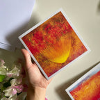 Carte postale artistique: lumière - Orange