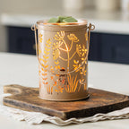 Brûle-parfum électrique - lampe parfumée botanique crème