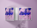 Carte postale artistique: Fleurs Roses & Violettes