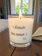 Bougie personnalisée - Mantra - Message positif