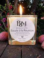 bougie parfumée  Escale à la réunion parfum fruité hesperidé de Bougies du Monde