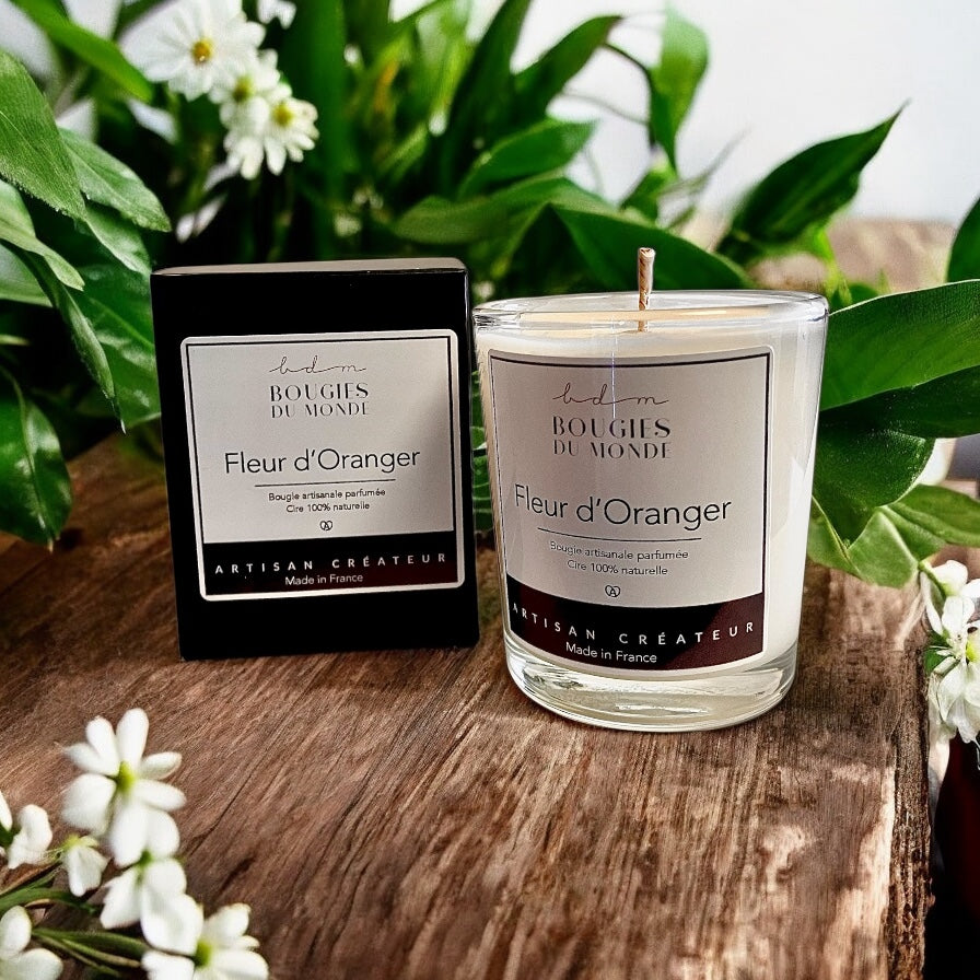 Bougies à la fleur d’oranger 