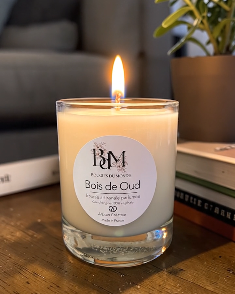 Bougie parfumée  Bois de Oud