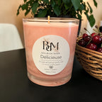 Bougie végétale parfumée délicieuse cerise de Bougies du Monde
