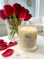 Bougie artisanale parfum fleuri sucré - Ensorcelante de Bougies du Monde