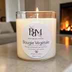 bougie végétale naturelle sans parfum fabriquée en France