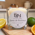 Bougie zeste de bonheur - agrumes - citron pamplemousse nérolie - Bougies du Monde