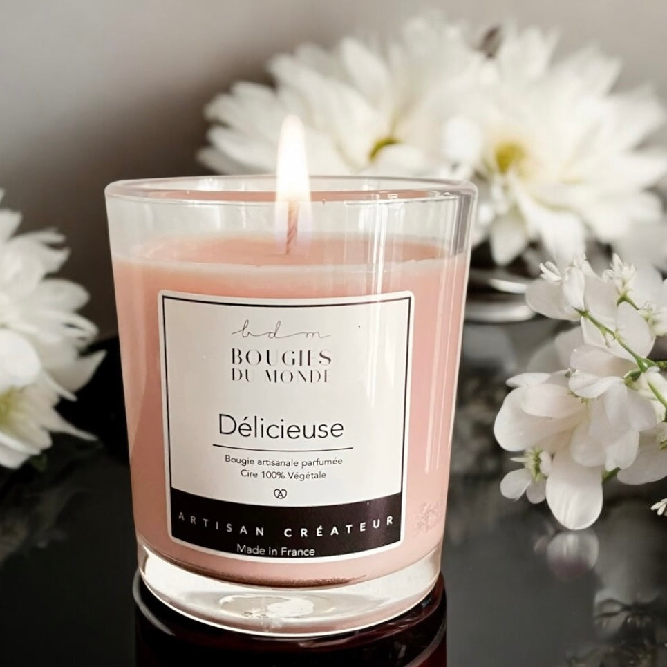 Bougie parfumée à la cerise 