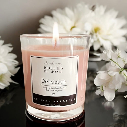 Bougie parfumée à la cerise 