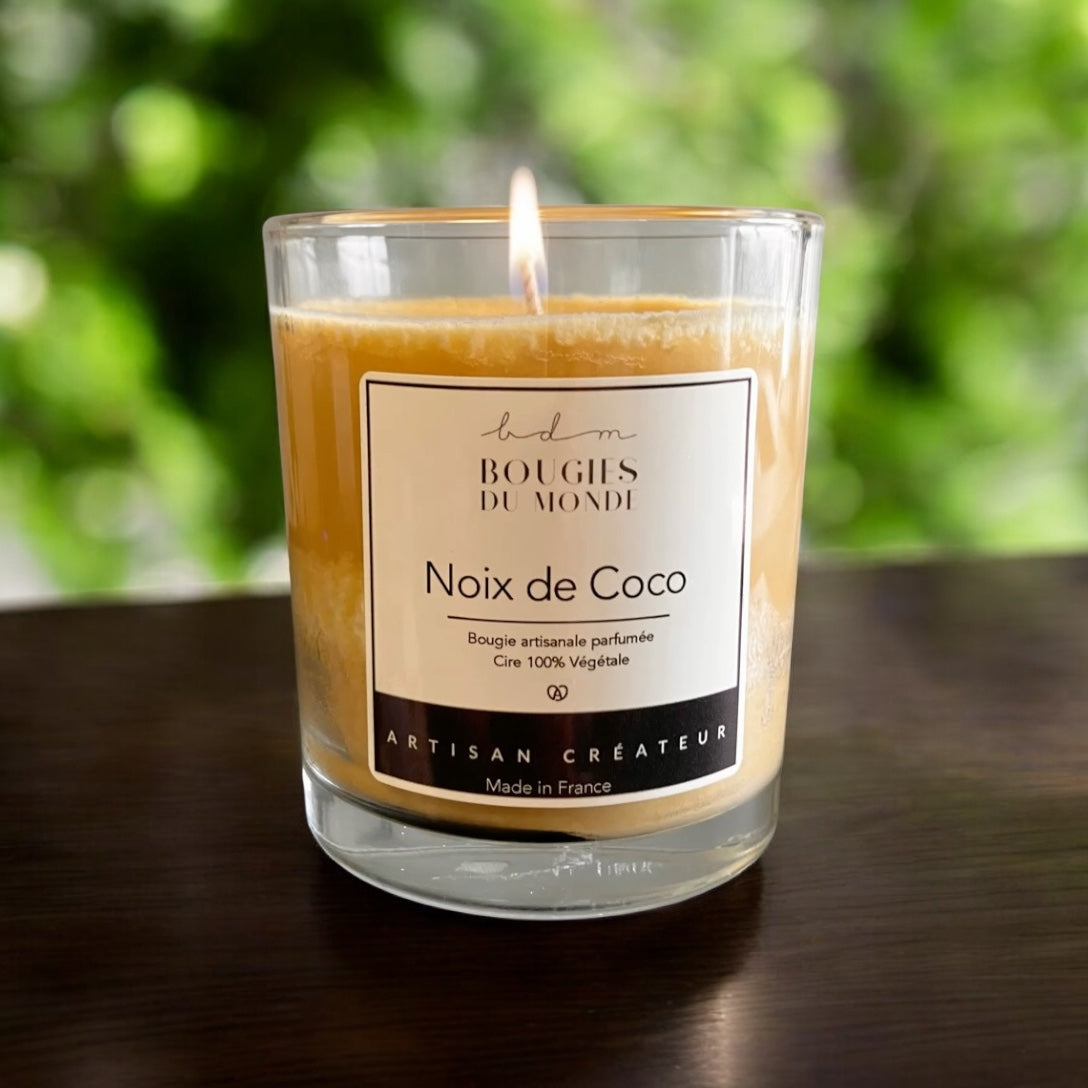 Bougie parfum noix de coco