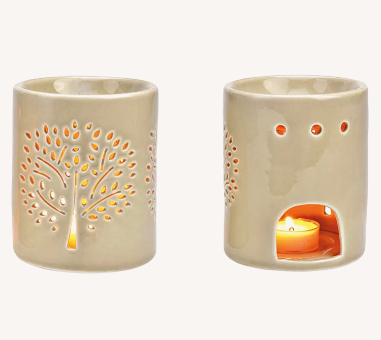 Brûle-parfum en céramique Arbre de Vie