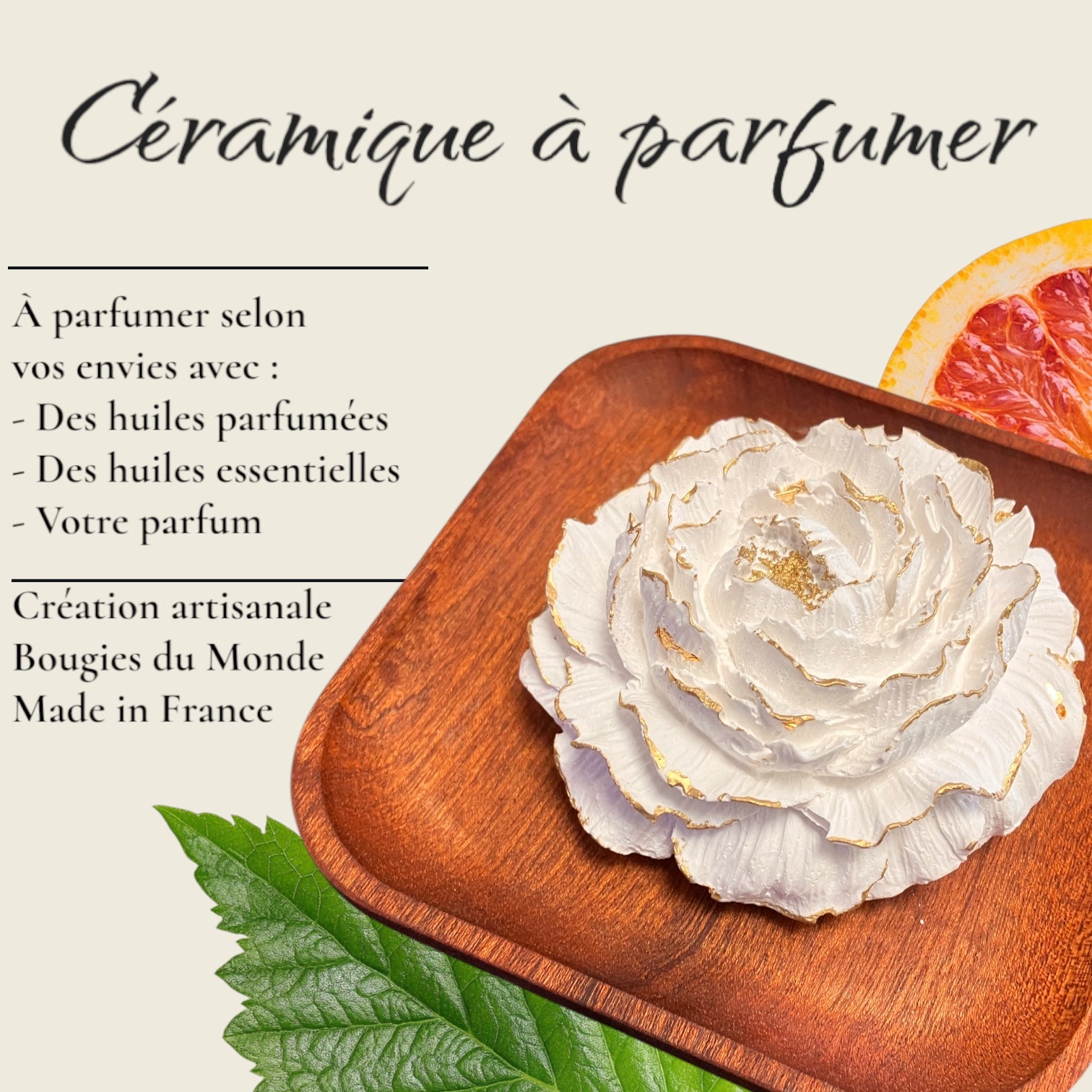 Céramique à parfumer "Fleur"