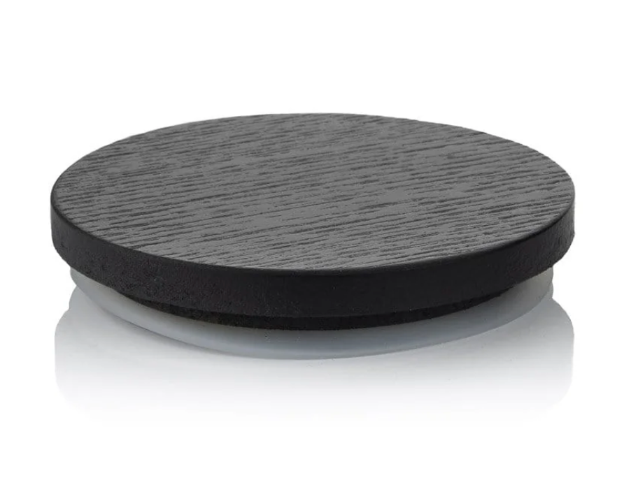 Couvercle en bois pour verre à bougie 