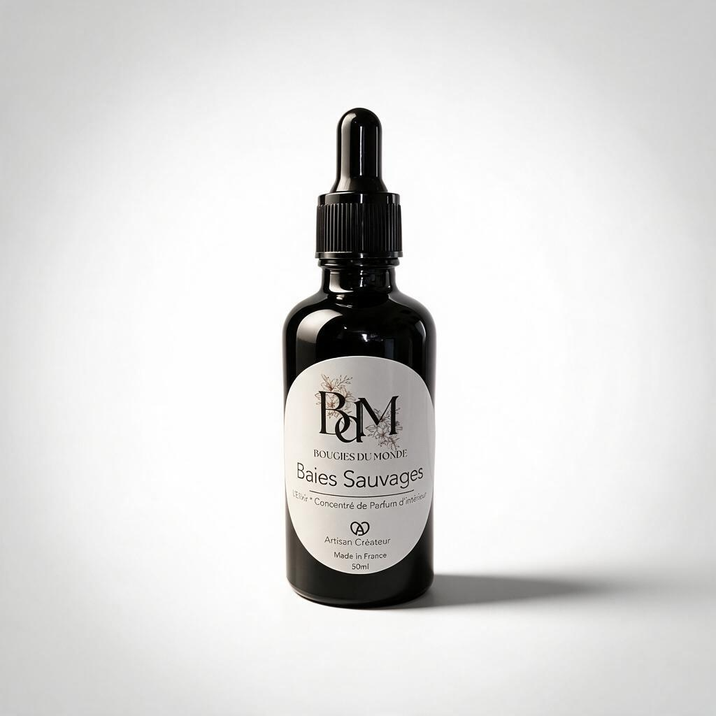 Elixir - parfum d'intérieur Baies sauvages - Bougie du Monde
