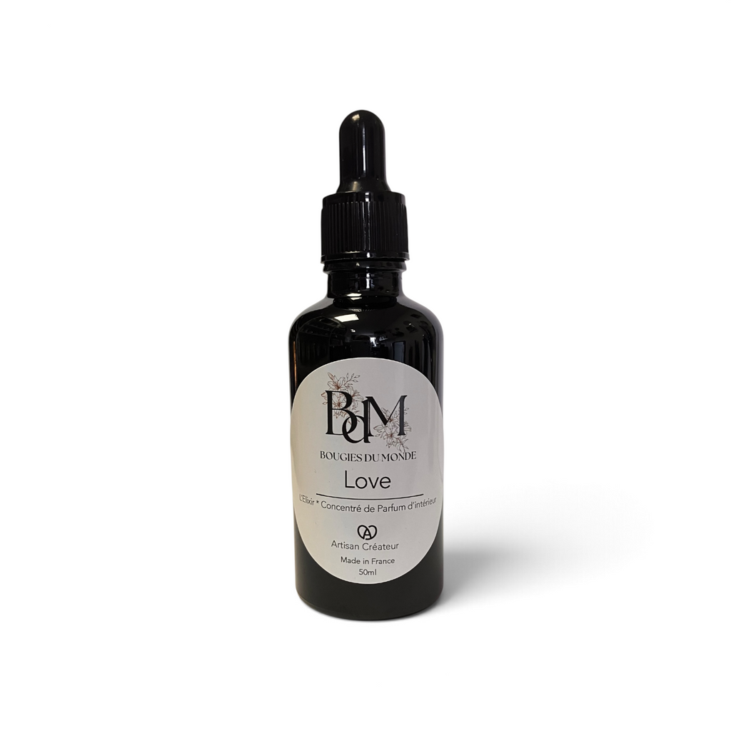 Elixir - parfum d'intérieur Love - Bougie du Monde