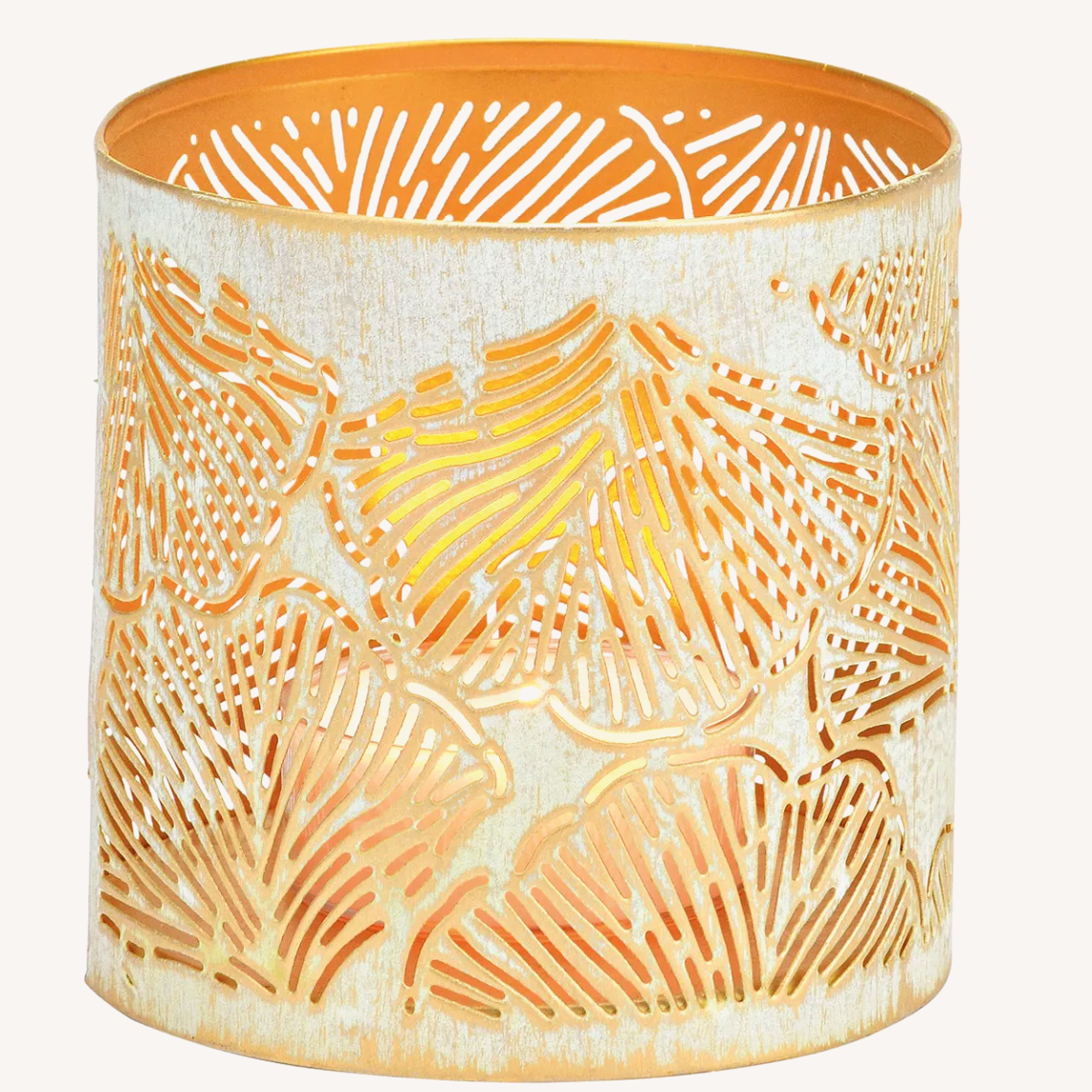 Photophore Ginkgo métal