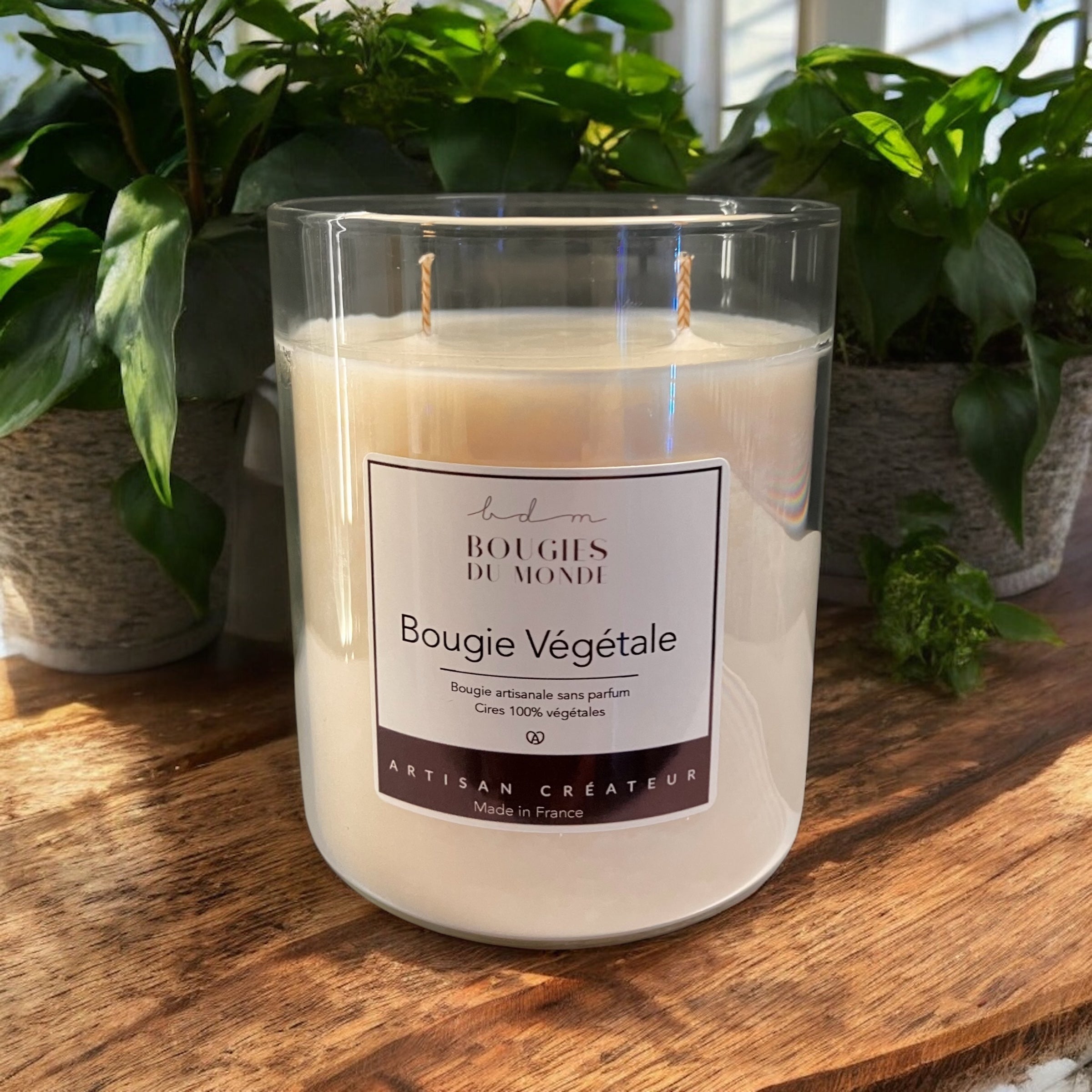Bougie-2-meches-cire-vegetale-naturelle-sans-parfum-fabrication-artisale-francaise-Bougies-du-monde
