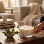 Bougie végétale parfumée - Verre 700 ml