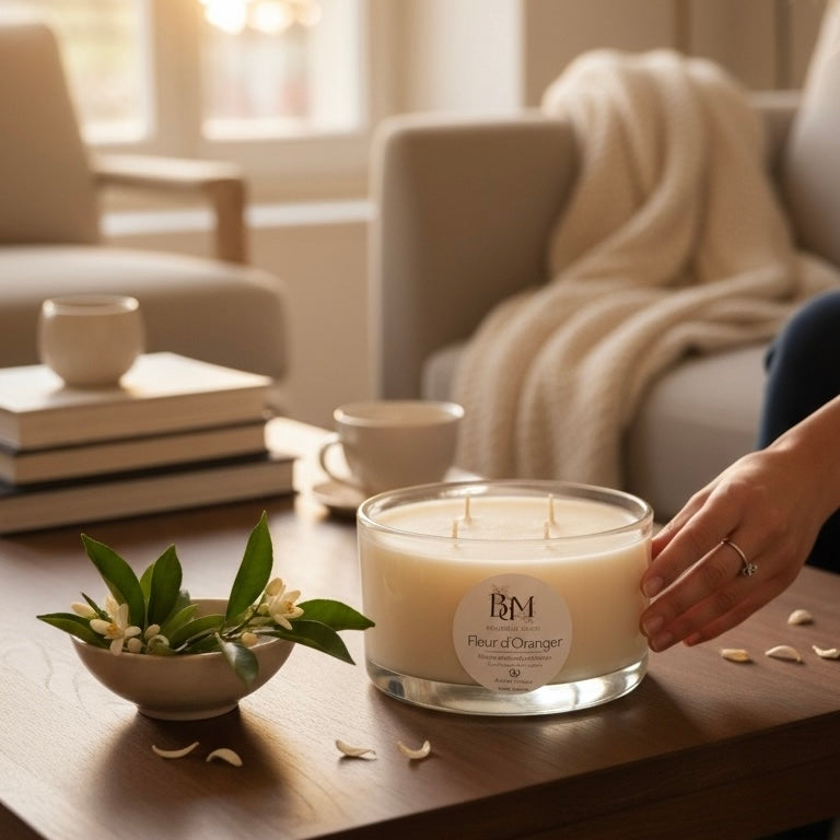 Bougie végétale parfumée - Verre 700 ml