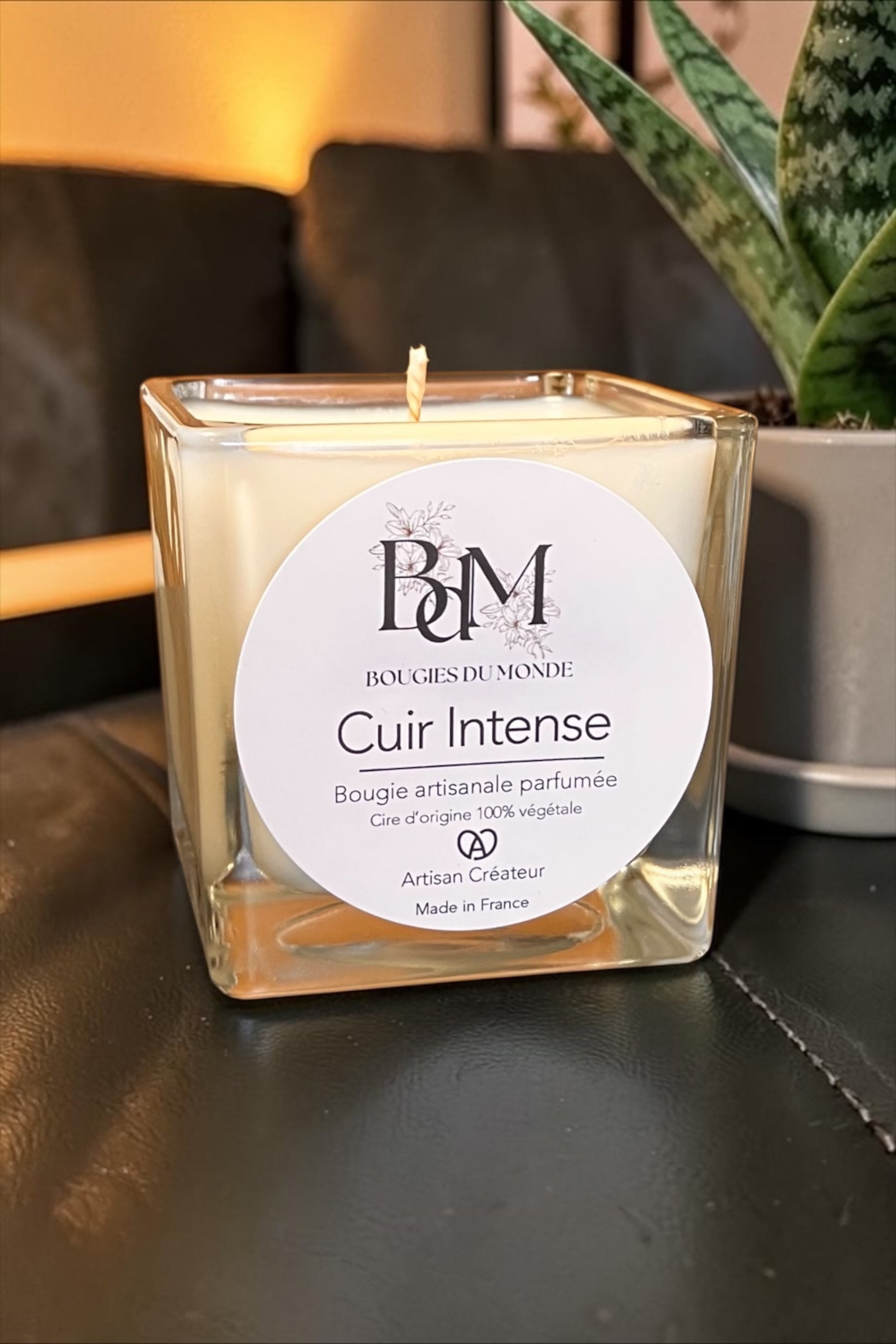 Bougie parfumée Cuir Intense