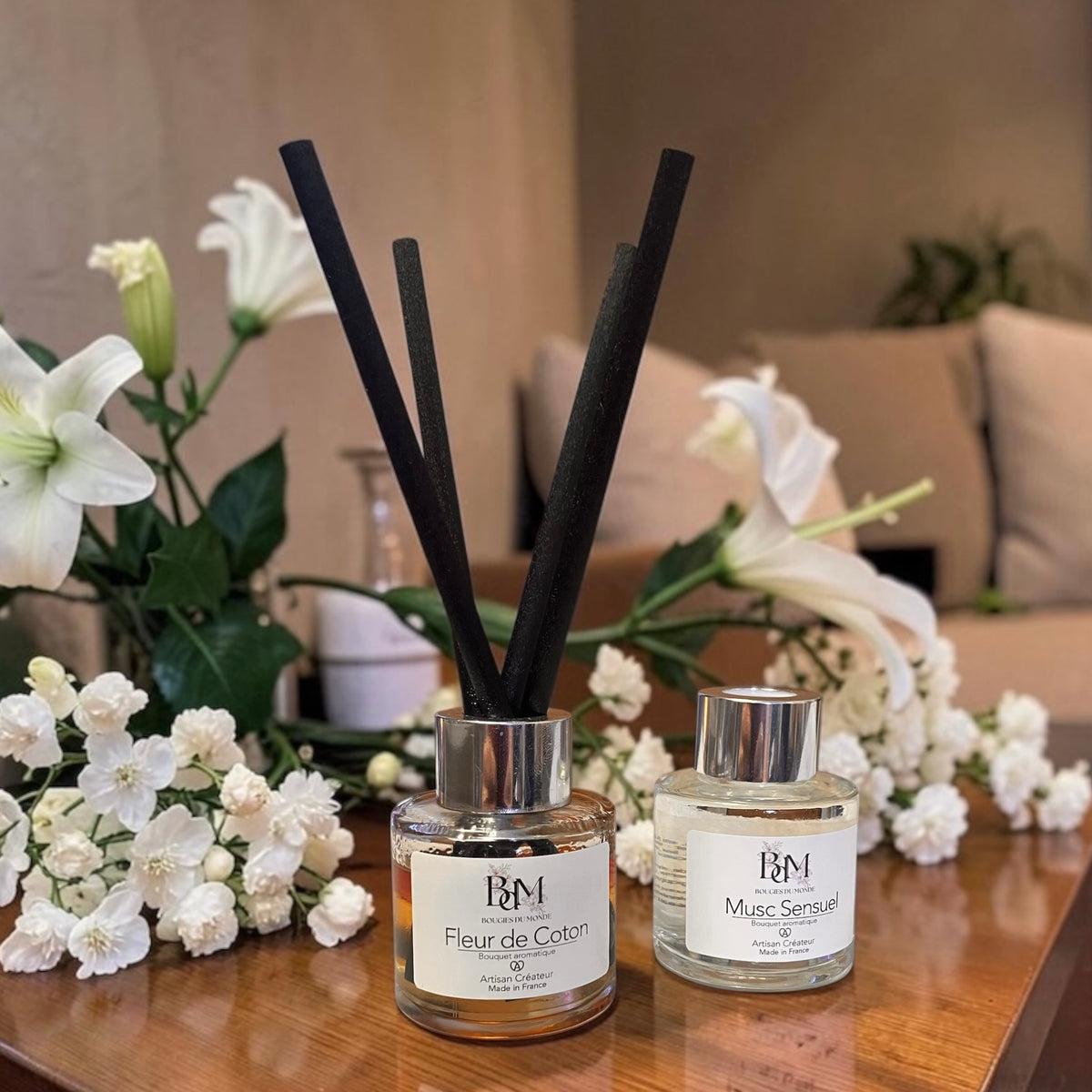 Diffuseur de parfum à base d'huile végétale naturelle - Bougies du Monde