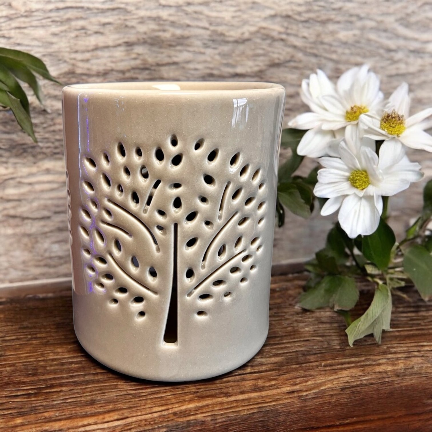 Brûle-parfum en céramique Arbre de Vie