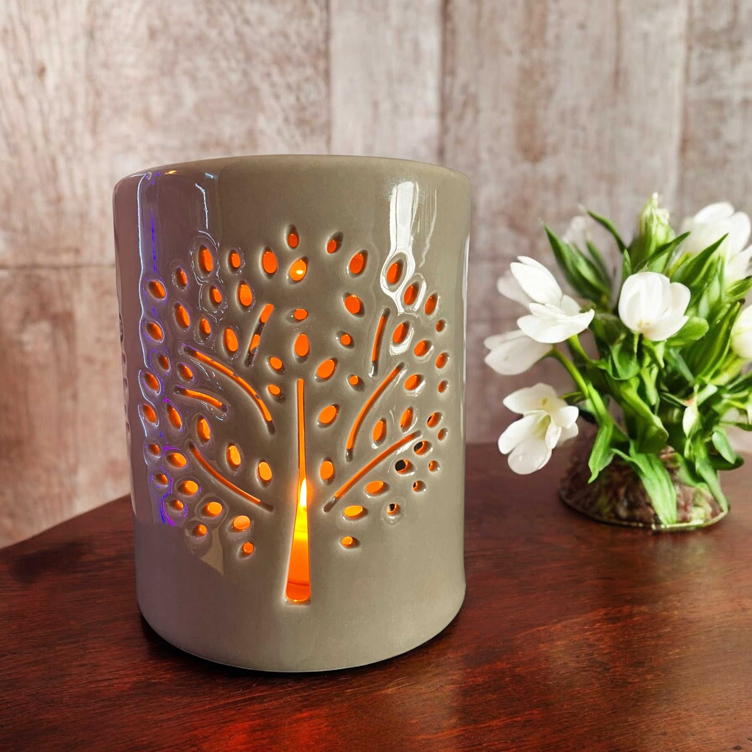 Brûle-parfum en céramique Arbre de Vie