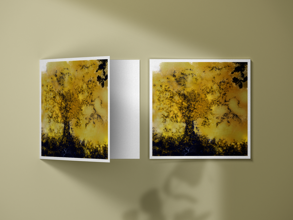 Carte postale artistique: Arbre de vie - Or