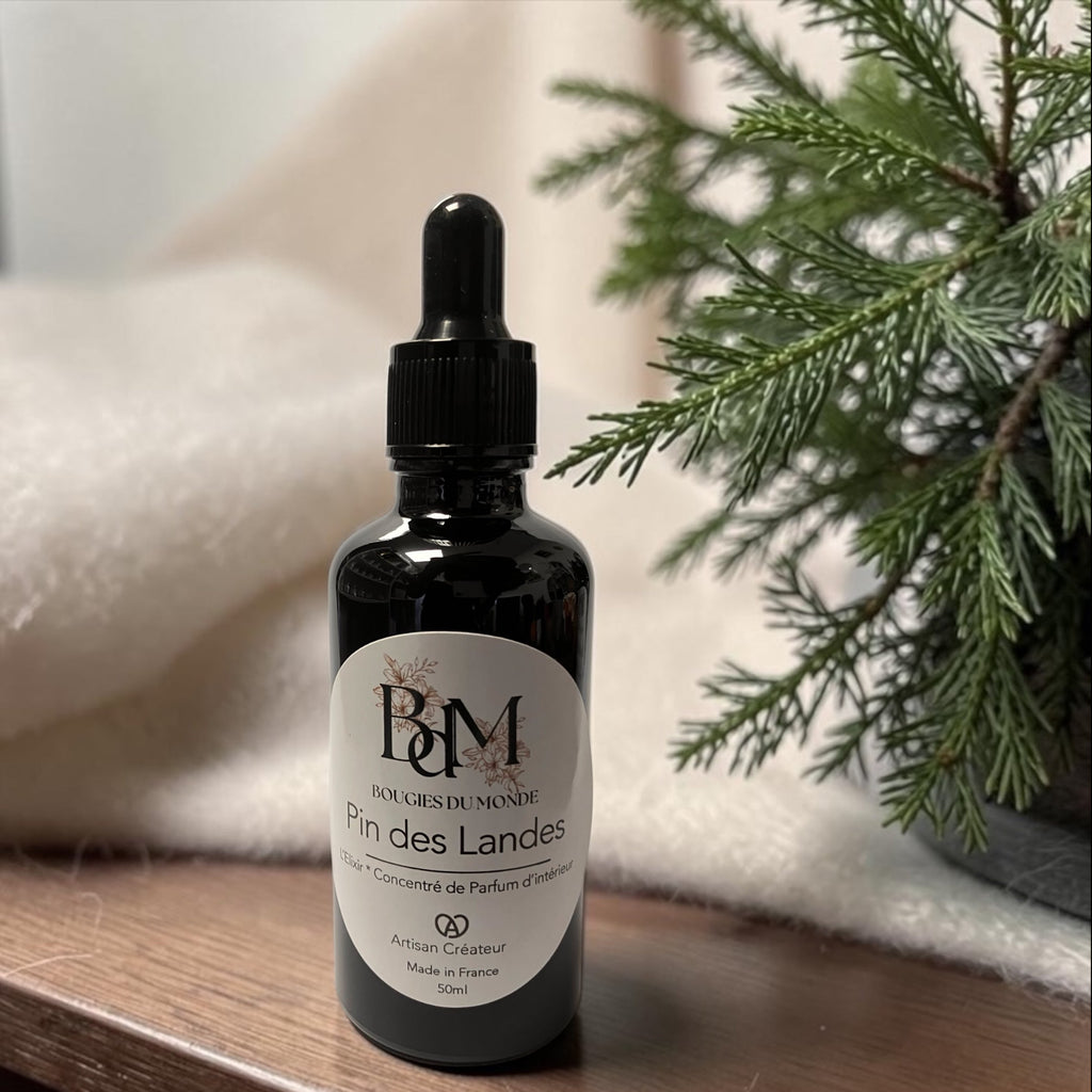 concentré de parum - élixir - fondant liquide pour brûle-parfum - fiole de diffusion - bougies du monde - 50ml