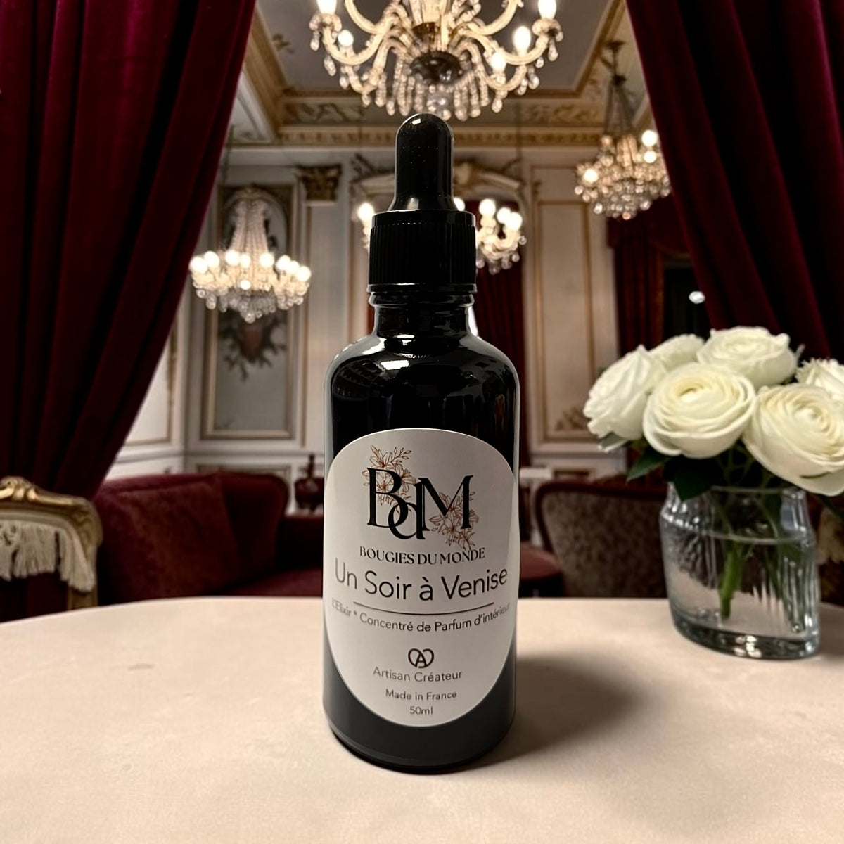 concentré de parfum - élixir- fondant liquide - fiole de diffusion pour brule-parfum - Un soir à Venise de Bougies du Monde