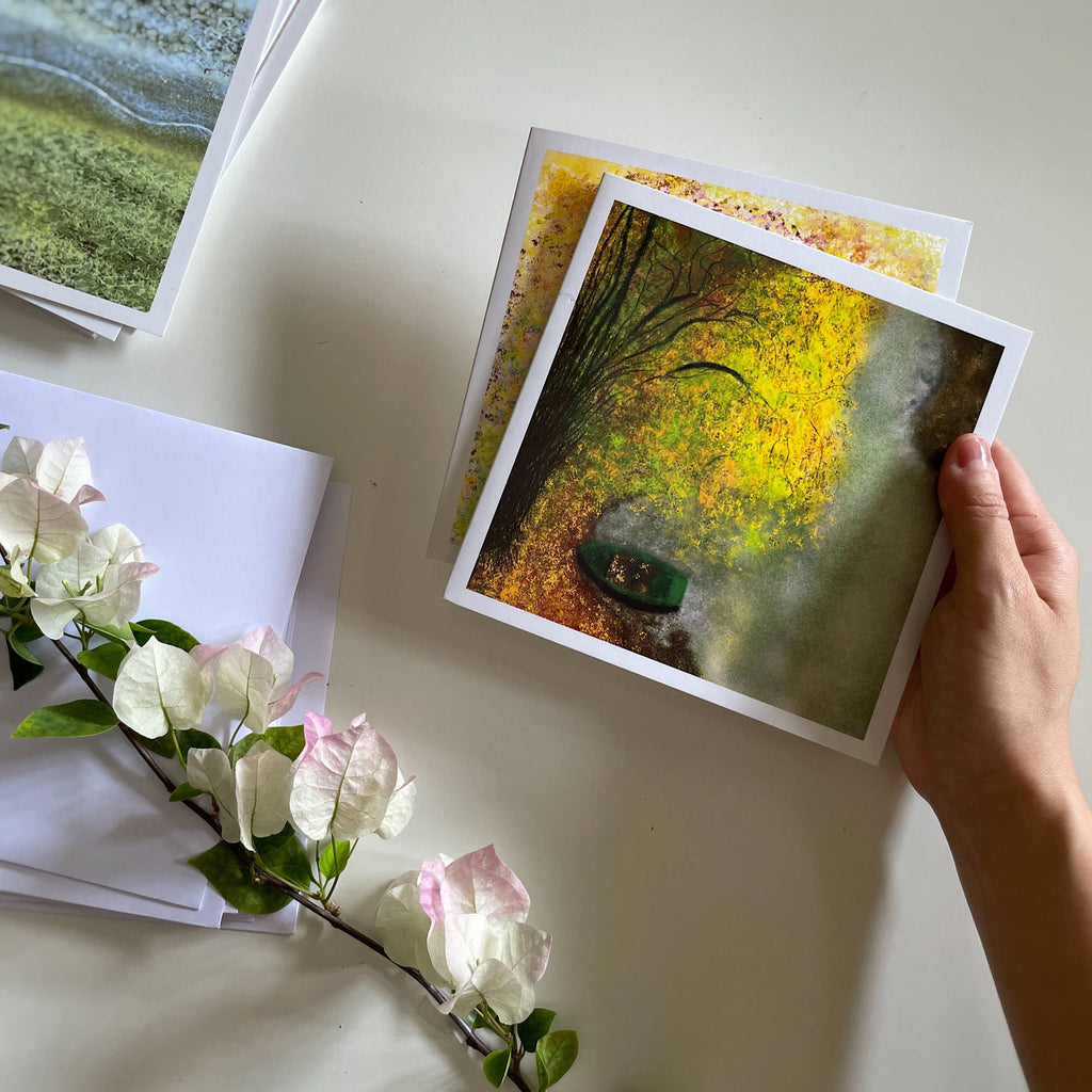 Carte postale artistique: Le voyage - Or