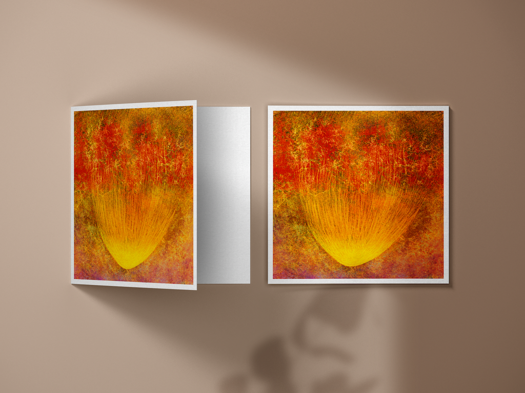 Carte postale artistique: lumière - Orange