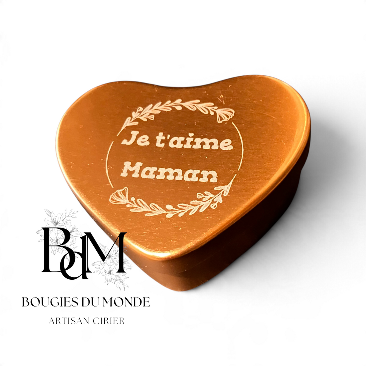 Bougie personnalisée gravée -  noël - mariage - anniversaire - cadeaux entreprises