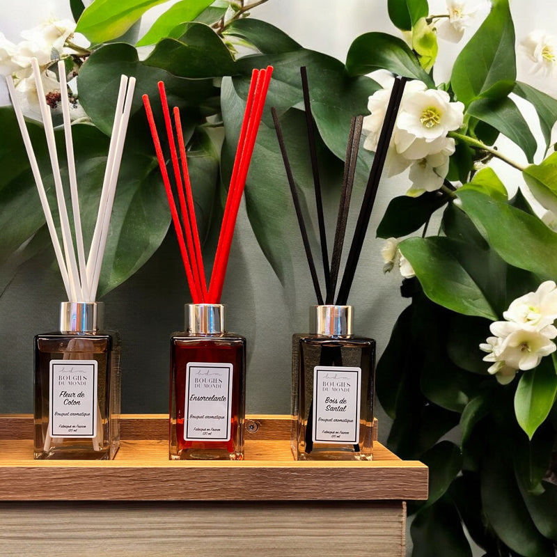 Bouquet aromatique fumé 120ml - Choisissez votre parfum