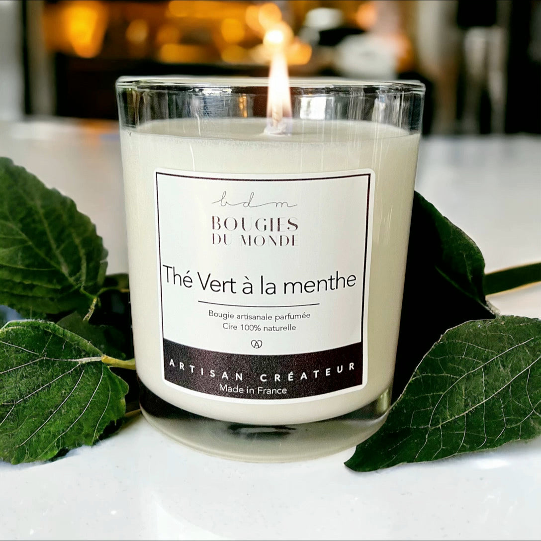 Bougie parfumée Thé vert à la Menthe