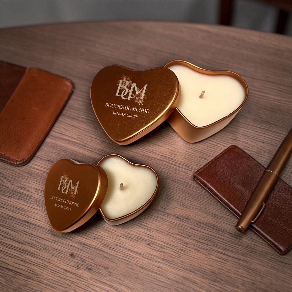 Bougie gravée personnalisée -  noël - événement- déclaration -cadeaux entreprises  - Bougies du Monde