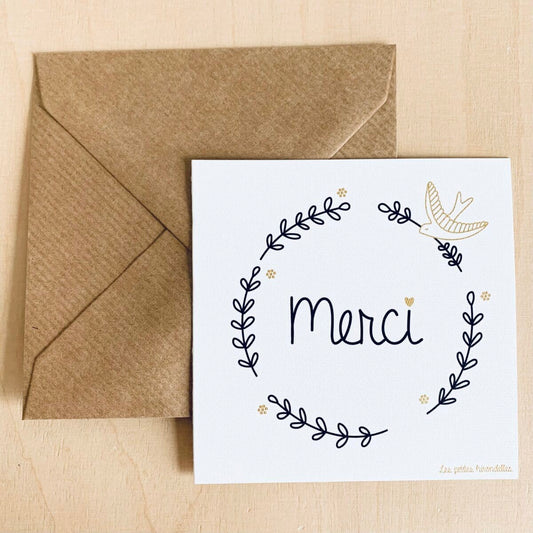 Carte pour dire merci - bougies du Monde