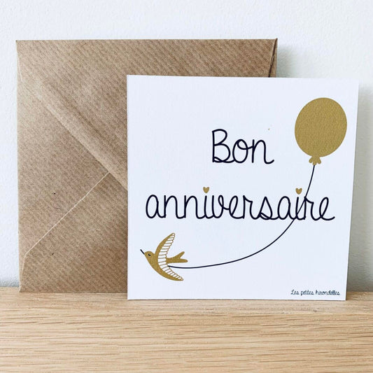 Carte made in France - Bon anniversaire - bougies du Monde