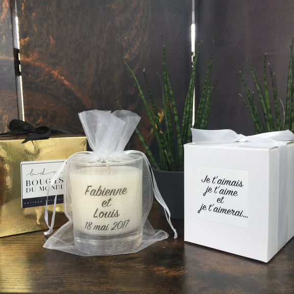 Bougies parfumées naturelles personnalisables
