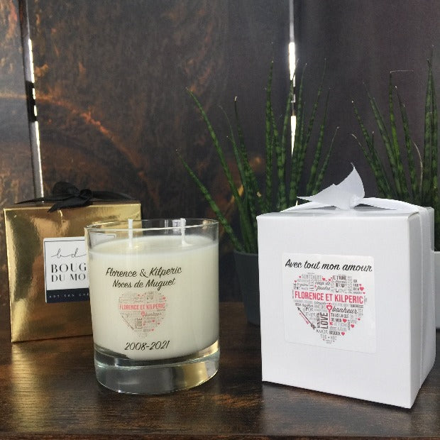 Bougies personnalisées noces mariage